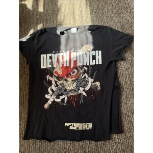 Five Finger Death Punch x Afterlife 2022 Tour Shirt Size L Black Concert Wicked